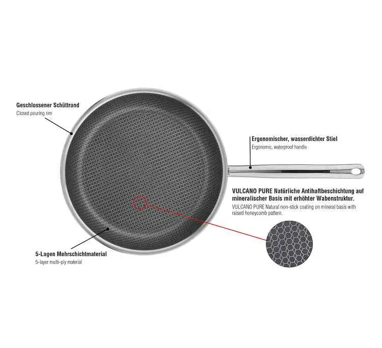 Spring Vulcano Cut Resist Pure Bratpfanne 32 cm Bild 2