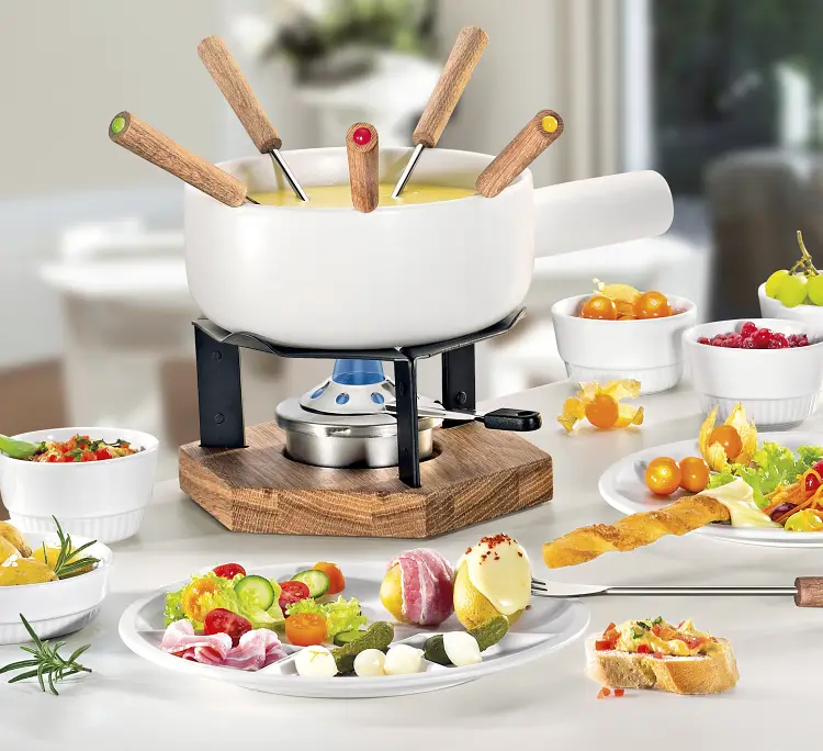 Spring Käsefondue-Garnitur Winterthur weiß 20 cm Bild 2