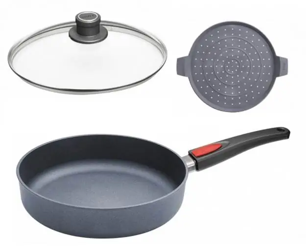 Guss-Hochrandpfanne Diamond Lite 28 mit Zubehör