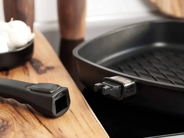 AMT Grillpfanne quadratisch Rautenmuster Induktion 28 x 28 Bild 2