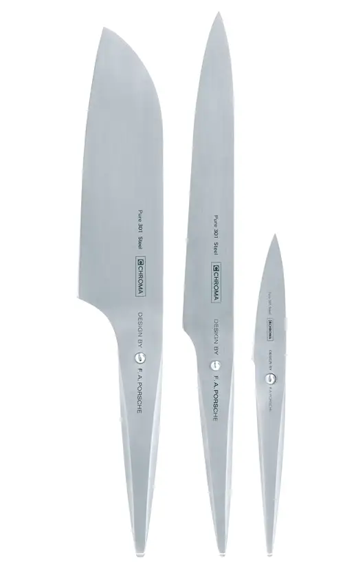Chroma Cutlery Type 301 Messerset 3-tlg Design FA Porsche Bild