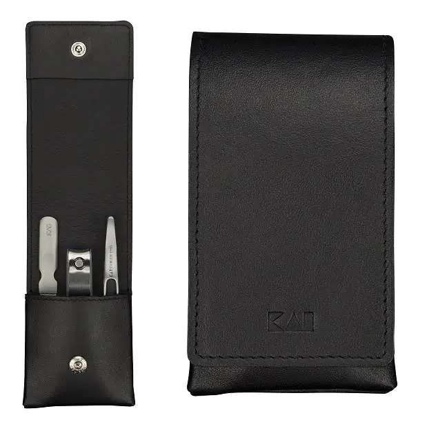 KAI Nagelpflege Set 3 tlg mit Nagelknipser im Etui Bild