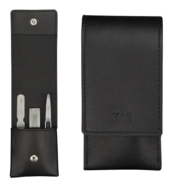 KAI Nagelpflege Set 3 tlg mit Nagelknipser im Etui Bild