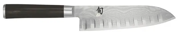 Santoku mit Kullenschliff Shun Classic 18 cm