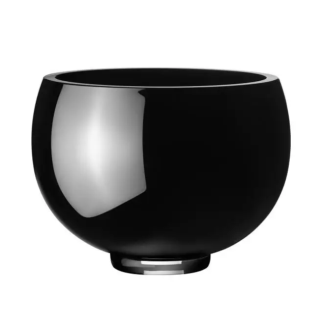 Georg Jensen ILSE Schale schwarzes Glas mittel Bild