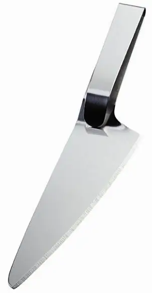 5709846000513 - Edelstahl-Tortenmesser in Silber - (L)255 cm