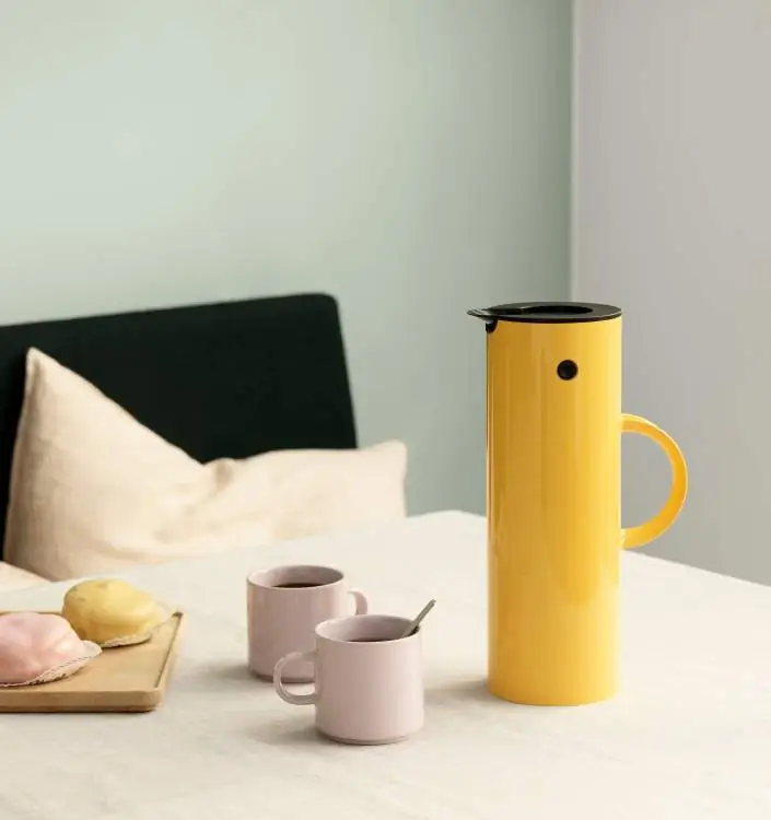 Stelton Isolierkanne EM77 poppy yellow 1 ltr Bild 2