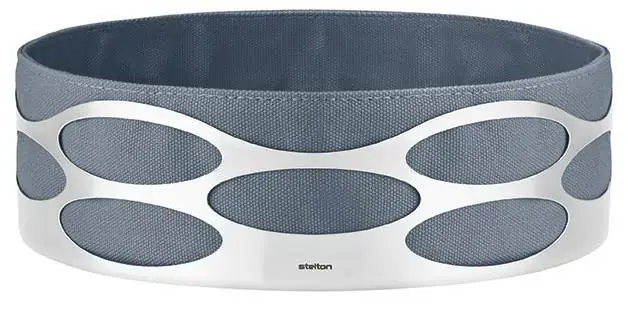 Stelton Embrace Brotschale 7 x 23 cm blau-grau Bild