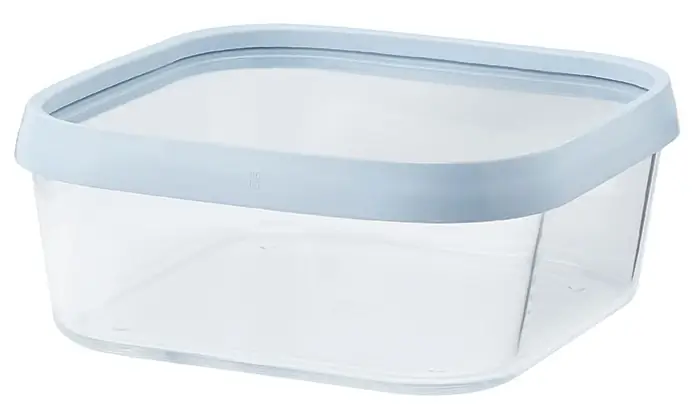 rig tig Z00150 Cook und Freeze Auflaufform/Gefrierbox, Gross, Silikon, blau, 22 x 22 x 9 cm
