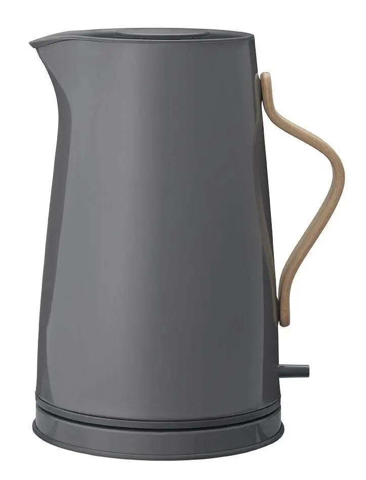 5709846019225 - - Emma Wasserkocher 12L glänzend - grau glänzend LxBxH 20x16x26cm 220-240V 50-60Hz 1850-2200W Buchenholzgriff mit EU-Stecker