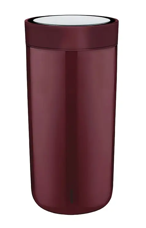 Stelton To Go Click Isobecher 0,34 l - steel burgund Bild