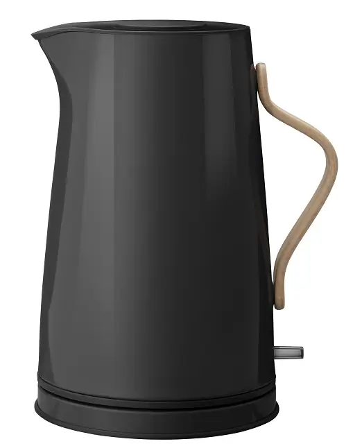 5709846020580 - - Emma Wasserkocher 12L glänzend - schwarz glänzend LxBxH 20x16x26cm 220-240V 50-60Hz 1850-2200W Buchenholzgriff mit EU-Stecker