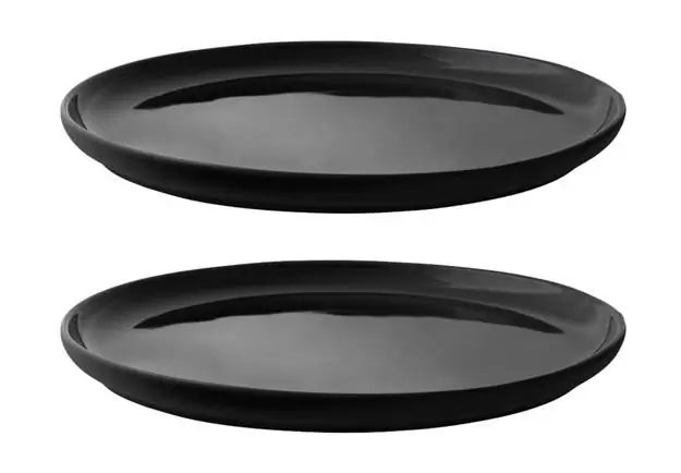 5709846022454 - - Theo Teller Ø 22 cm   schwarz (2er-Set)