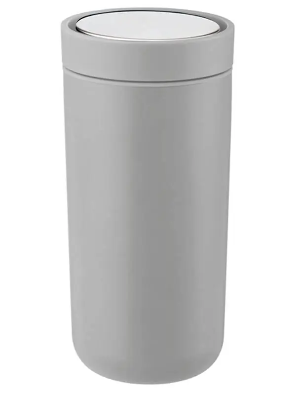Stelton To Go Click Isobecher 0,4 ltr soft hellgrau Bild