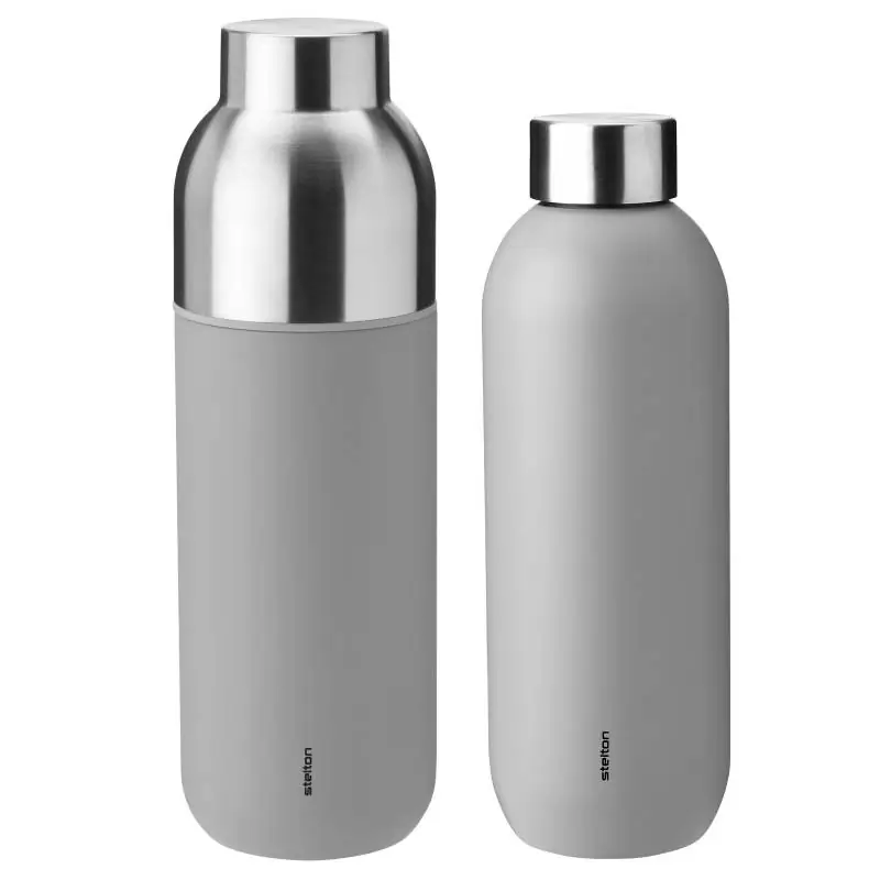 Stelton Thermosflasche keep-warm hellgrau 0,75 ltr Bild