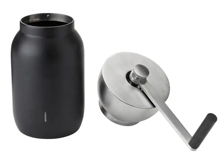 Stelton Kaffeemühle Collar mit Aufbewahrungsbehälter steel Bild 2