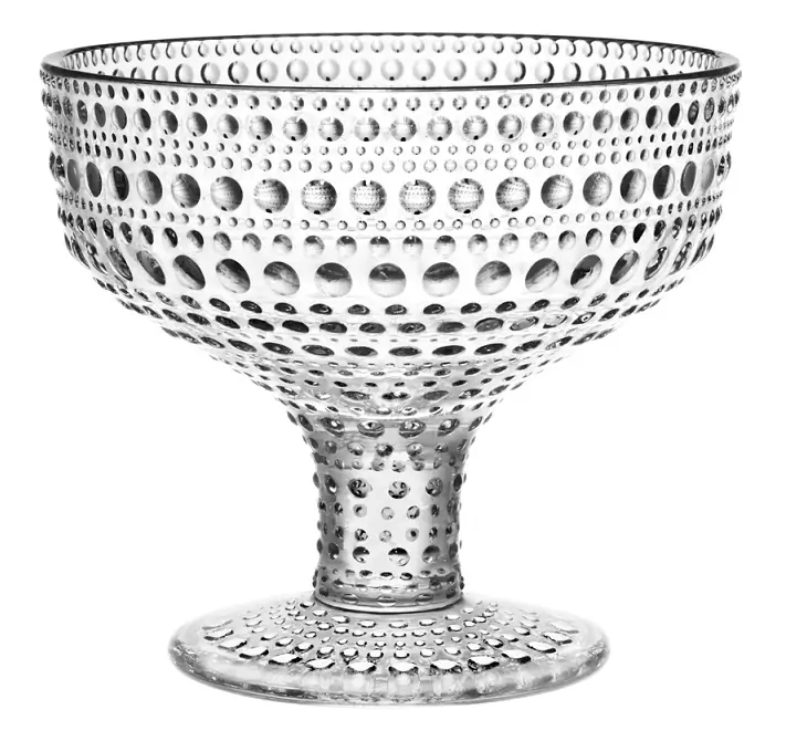 6411920060762 - Schale auf Fuss Kastehelmi klar 035 ltr