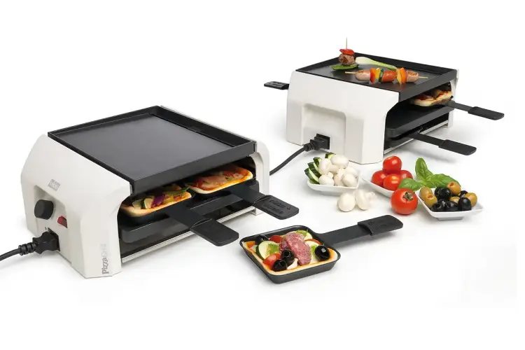 Stöckli Raclette PizzaGrill Four Four Set 0025.92 weiss Bild 2