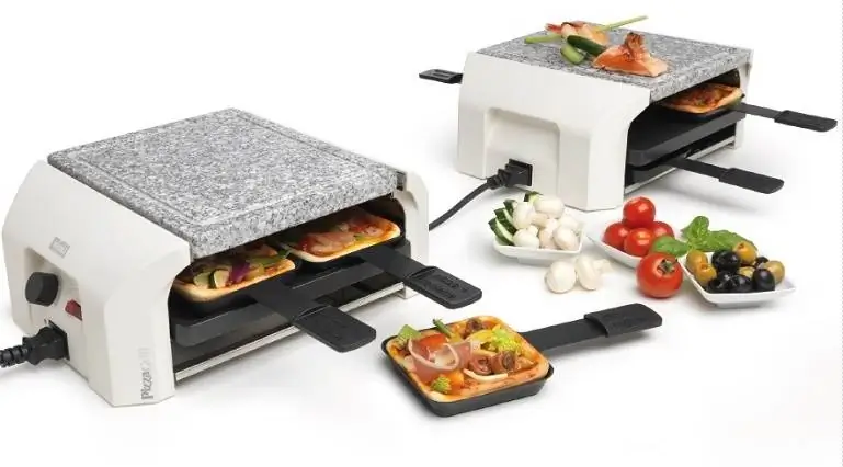 Stöckli Raclette PizzaGrill Four Four HotStone Set 0025.92HS Bild