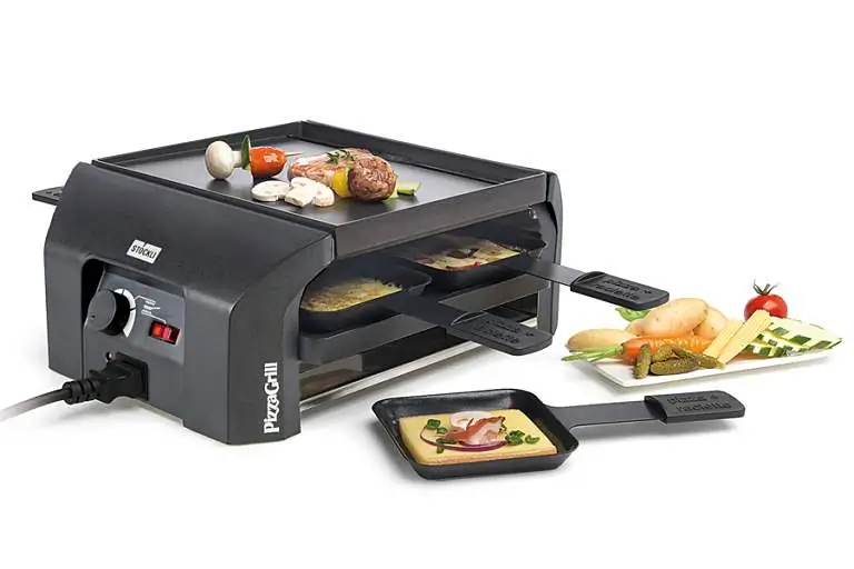 Stöckli Raclette PizzaGrill Four Four Basisgerät anthrazit Bild 2