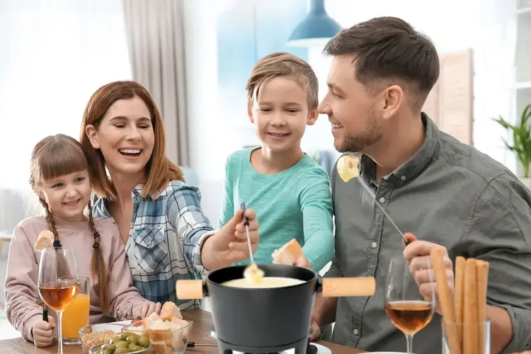 Stöckli Fondue Gusseisen Titlis BIG Bild 2