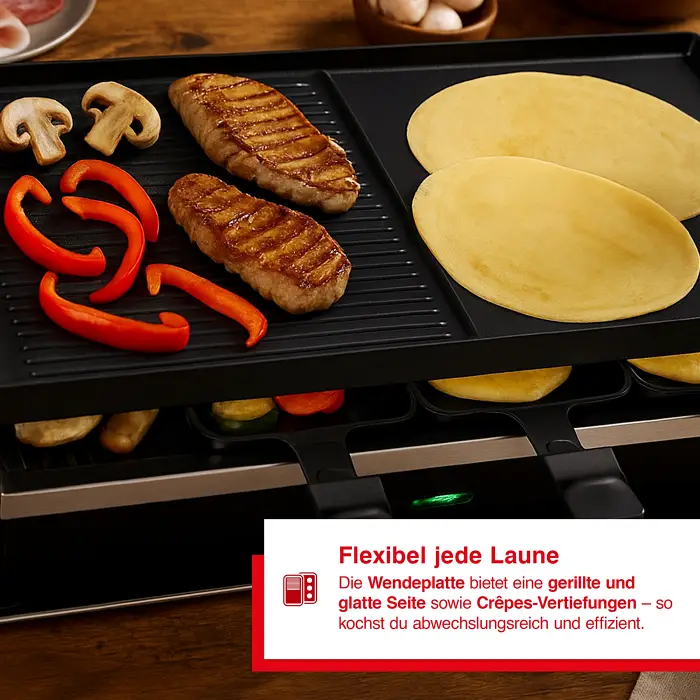 Solis Raclette Combi Grill 3in1 10 Personen Bild 2