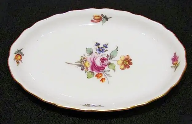 Nymphenburg Schälchen handgemalte Blumen Bild