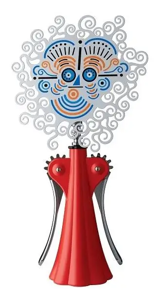 Alessi Korkenzieher Anna G. Anniversary AM01 4 R rot Bild
