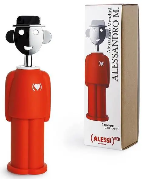 8003299389872 - Alessandro M Korkenzieher Product Red AM 23 R