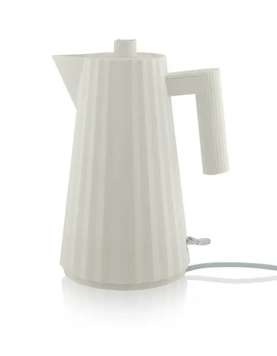 Alessi Plisse elektrischer Wasserkocher weiss MDL06 W Bild