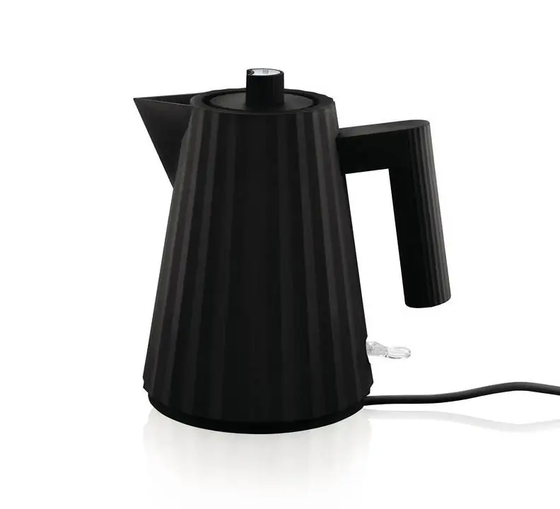 Alessi Plisse elektrischer Wasserkocher schwarz klein MDL06/1 B Bild