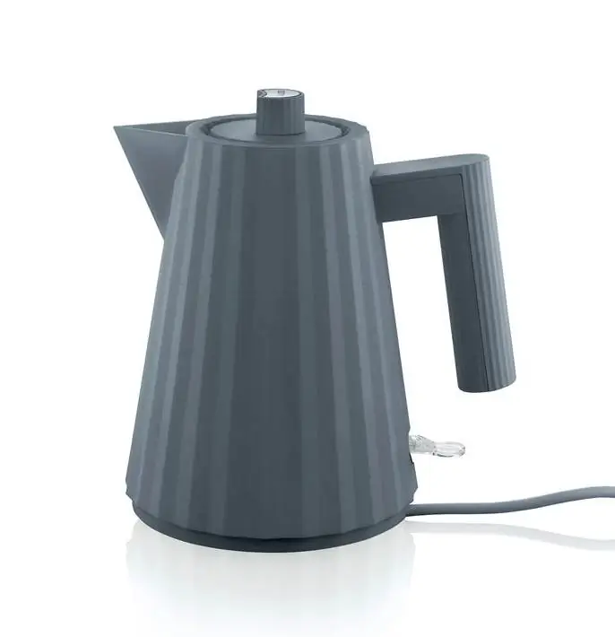 Alessi Plisse elektrischer Wasserkocher grau klein MDL06/1 G Bild