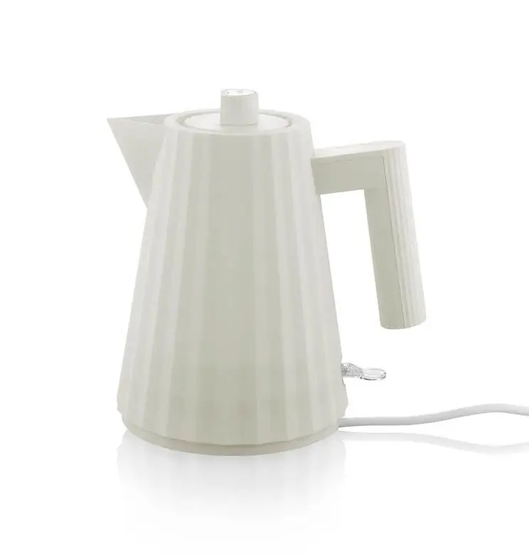Alessi Plisse elektrischer Wasserkocher weiss klein MDL06/1 W Bild
