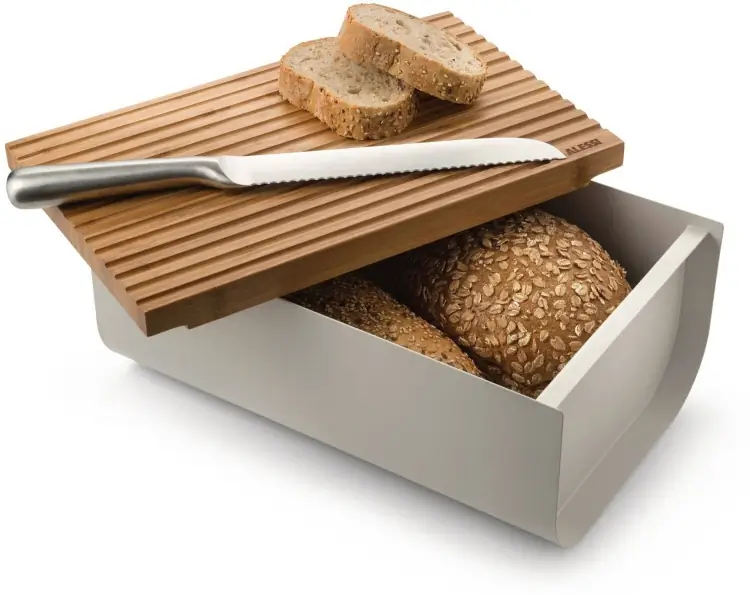 Alessi Brotkasten Mattina hellgrau BG03 WG Bild 2