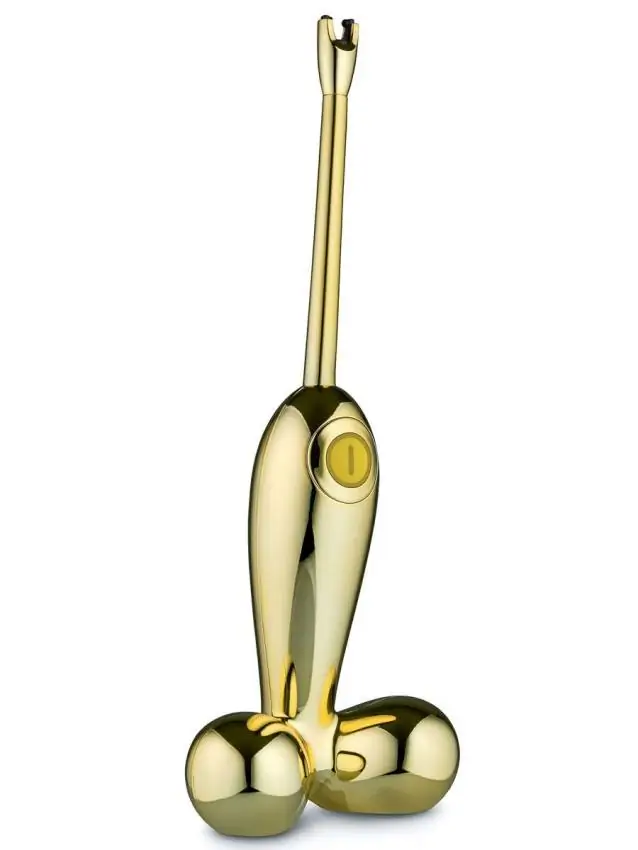Alessi Firebird 2-0 Lichtbogenfeuerzeug elektrisch gold GV34 GD Bild