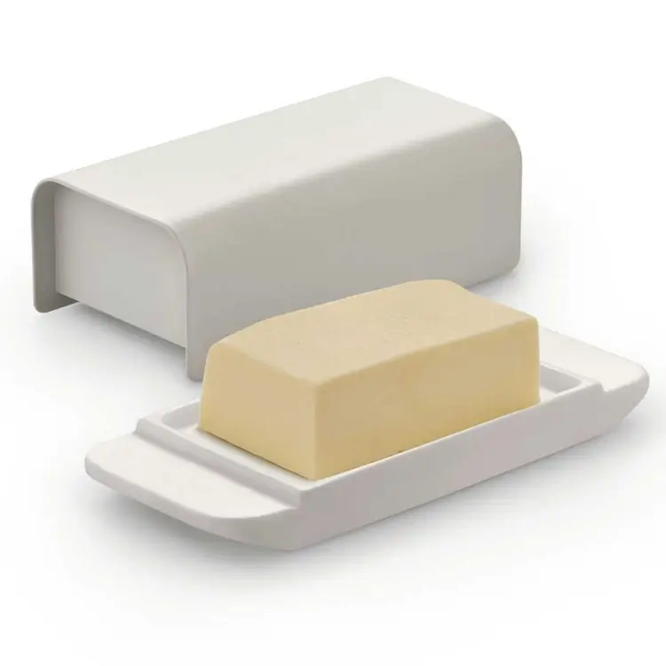 Alessi Mattina Butterdose hellgrau Bild 2