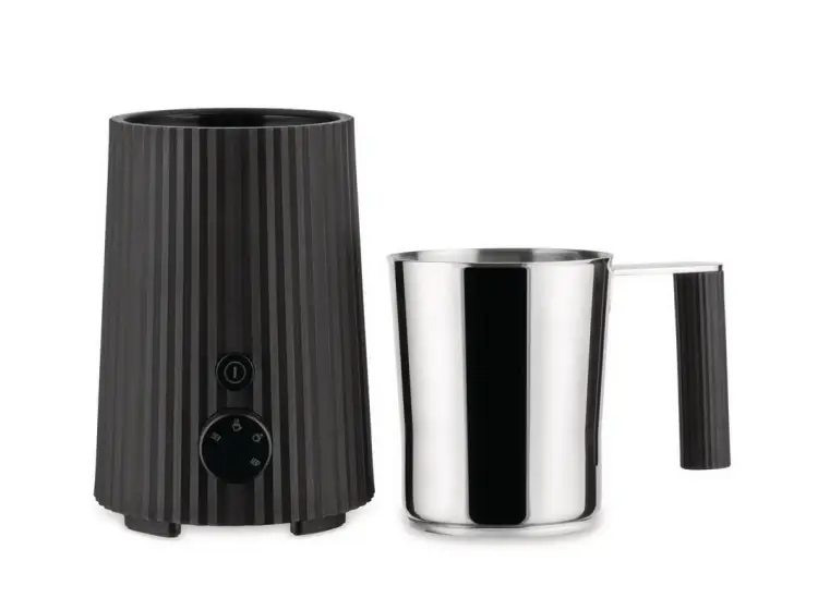 Alessi Plisse elektrischer Milchschäumer schwarz MDL13 B Bild 2