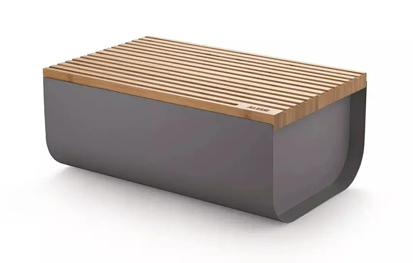 Alessi Brotkasten Mattina dunkelgrau BG03 DG Bild