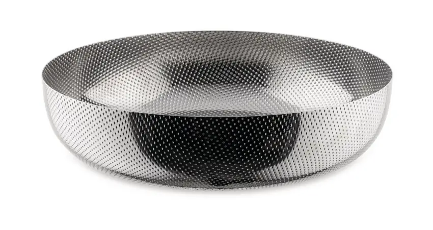 Alessi Schale Korb aus Edelstahl poliert Reliefdekor 26 Bild