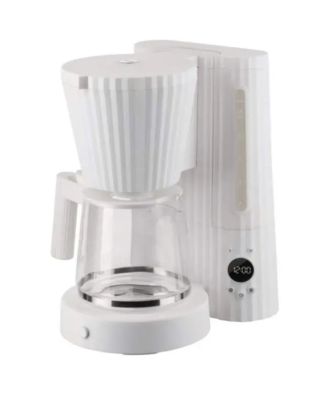 Alessi Plisse Filterkaffeemaschine weiss MDL14 W Bild