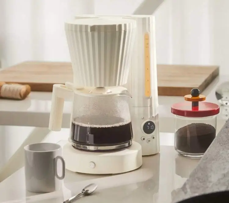 Alessi Plisse Filterkaffeemaschine weiss MDL14 W Bild 2