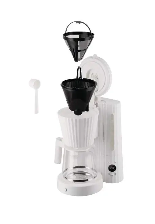 Alessi Plisse Filterkaffeemaschine weiss MDL14 W Bild 2