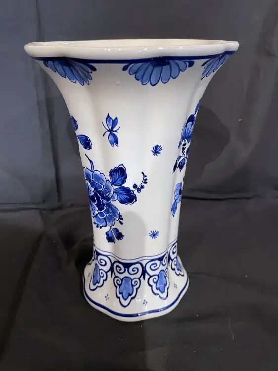 Royal Delft De Porceleyne Fles Vase Delfter Blauw 20cm Bild 2